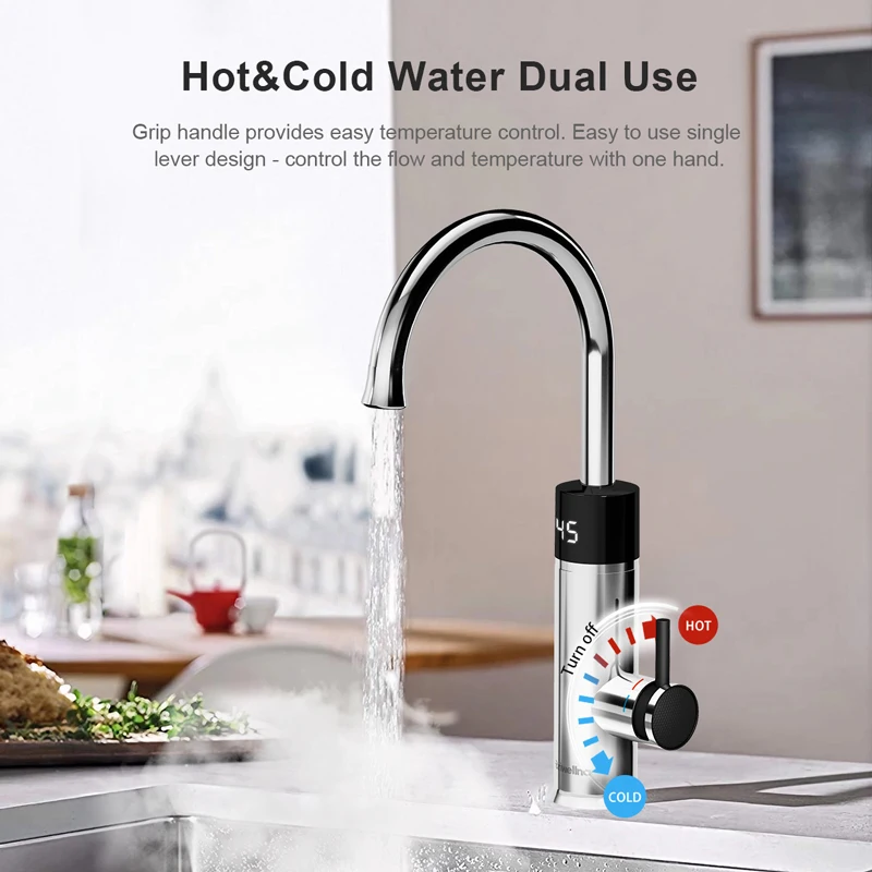 Briwellna صنبور الماء الساخن الفوري 220 فولت صنبور...