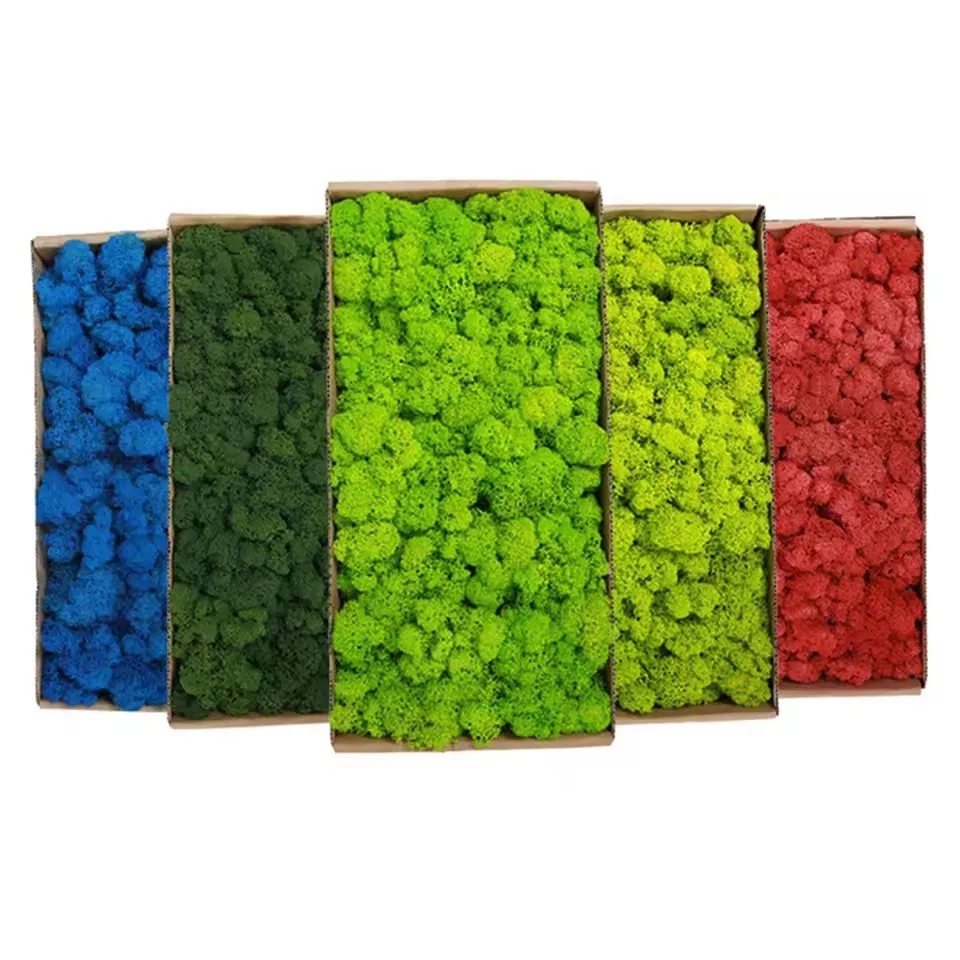 Artificial Green Plants Polyester Moss Grass for Home and Garden Decoration