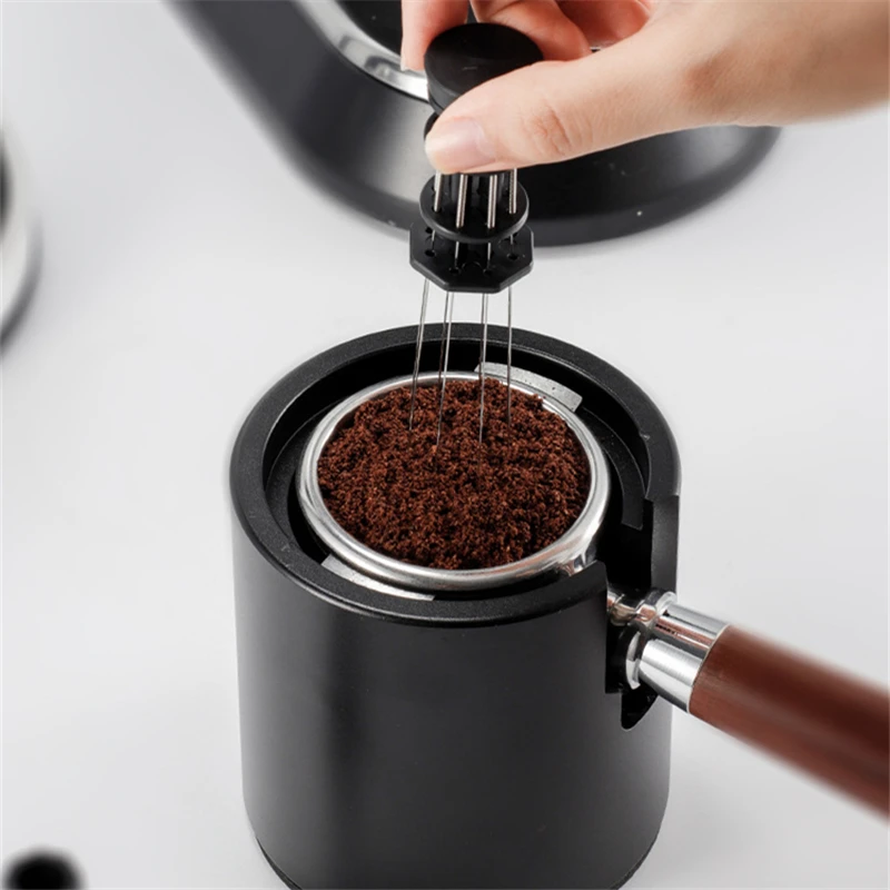 Espresso Coffee Stirrer Needle Stainless Steel Powder Disperser with  Magnetic Holder WDT Distributor Leveler Tool Accessories