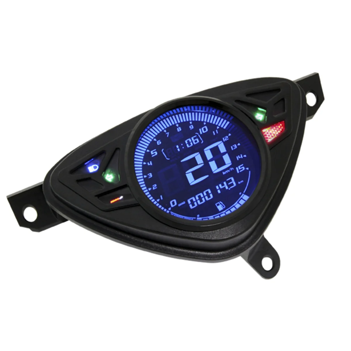 

3X Motorcycle Speed Meter with Color LCD Temperature Oil Gauge Adjustable Odometer for Yamaha Mio