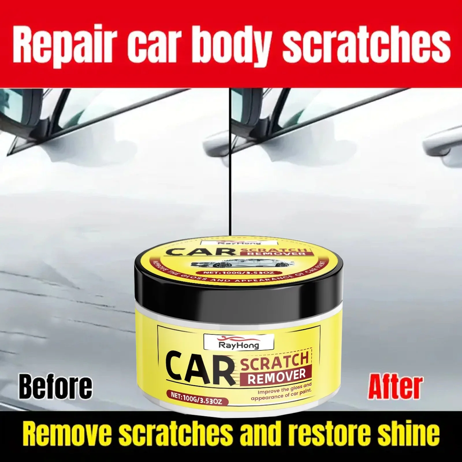 100g NanoTech Anti-Scratch Wax – 3-Minute Car Scratch Repair, Color-Matched, UV & Water Resistant 2