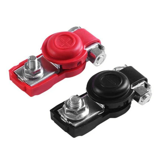 Pinces de connecteur de borne de batterie à dégagement rapide pour voiture,  pinces en fer automatiques, pinces de camion de caravane, 2 pièces -  AliExpress