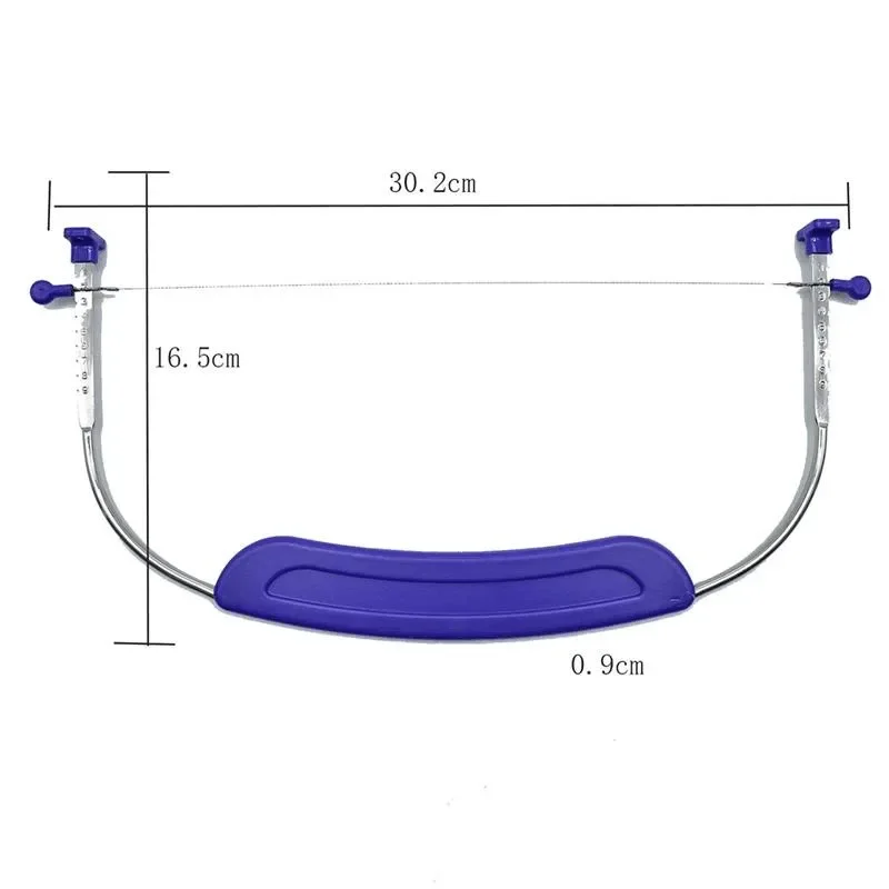 Adjustable Heights Stainless Steel Wire Bread Cake Cutter Pizza Dough Slicers Bakeware Leveler Cake Knife Kitchen Accessories