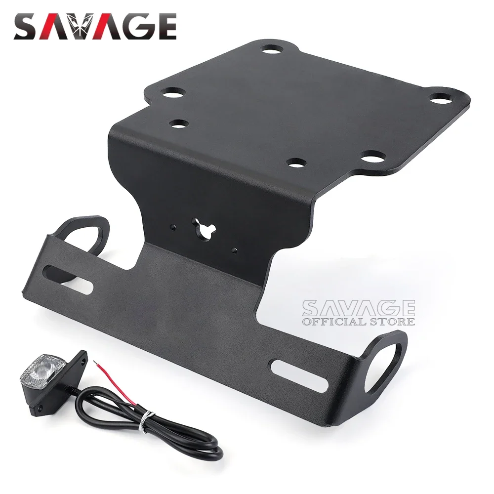 License Plate Holder For YAMAHA Tenere 700 World Raid XTZ700 RALLY T7-2025 Motorcycle Tail Tidy Fender Eliminator LED Light motorcycle license plate holder