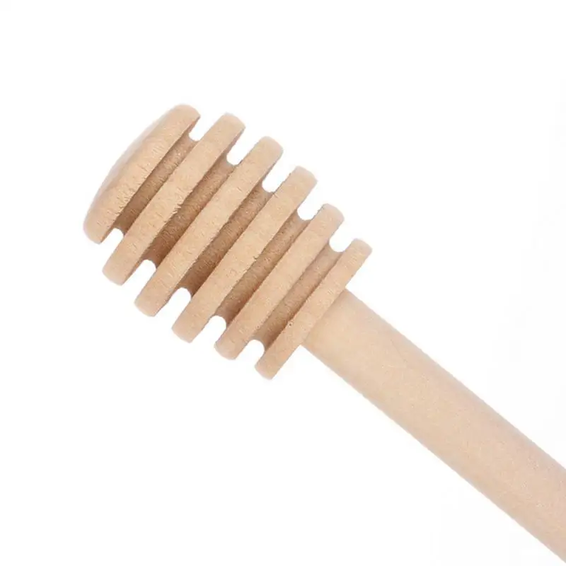 Honey Stir Bar Mixing Handle Jar Spoon Practical Wood Dipper Honey Long Stick Supplies Kitchen Tools wooden spoon glass honey dipper sticks