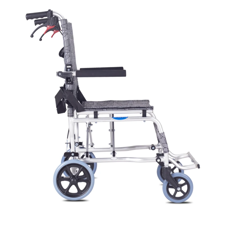 Safety Automatic Brake Disabled Wheelchair Lightweight Simple Travel Alloy Folding Ultra Light Small Children's Stroller