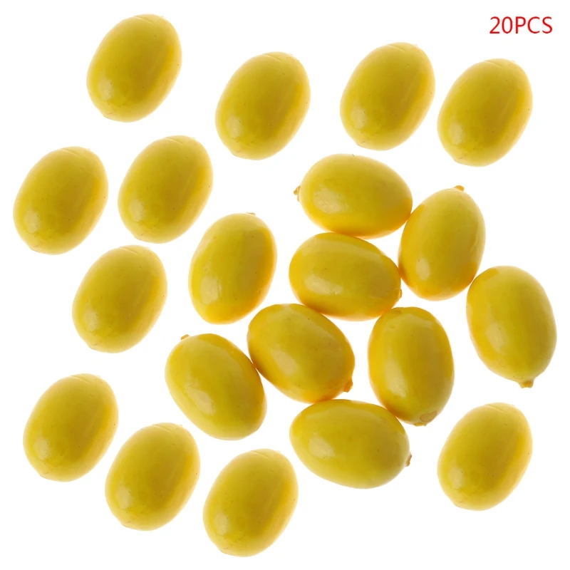 

20pcs Simulation Artificial Lemon Fake Fruit Disply Home Party Decor G5AB