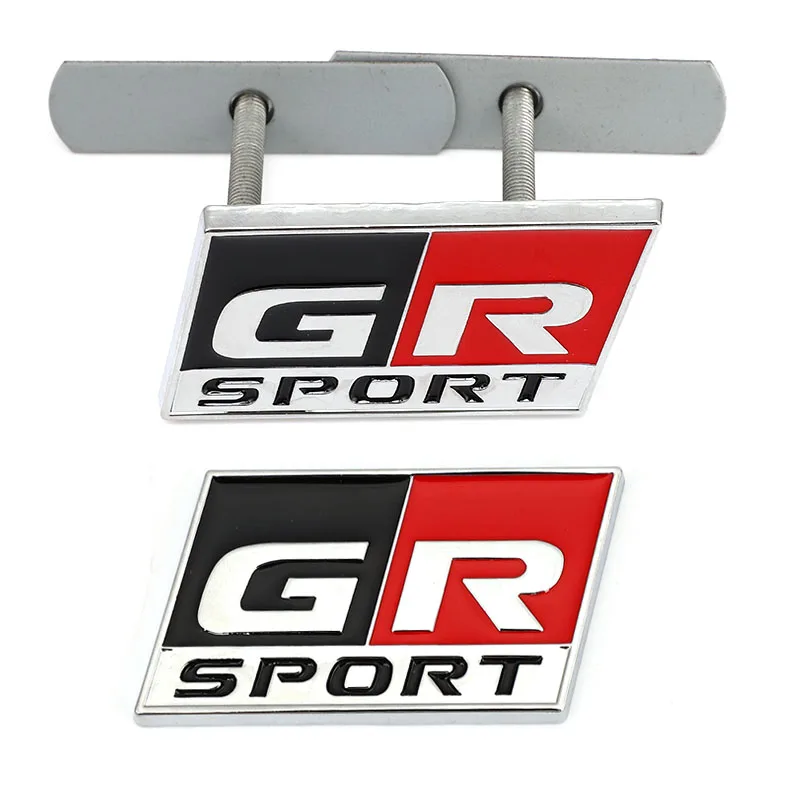 Adesivo Per Auto Gr Sport Logo Decalcomania Griglia Del Cofano Anteriore Per Toyota Hv Yaris Grmn Rz Rc Rs Prius Gr Sport Lexus Harrier Gr Logo Sticke