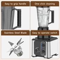 Blender 3 en 1, 4L, 1000W, robot culinaire, mixeur pour smoothies, hachoir à viande, moulin à café et à épices, appareil de cuisine 7