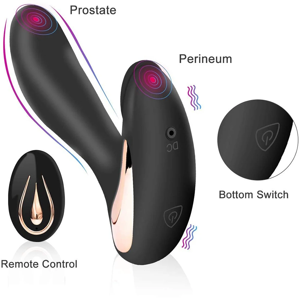 Massaggiatore prostatico vibratore anale wireless e butt plug_voghion.com