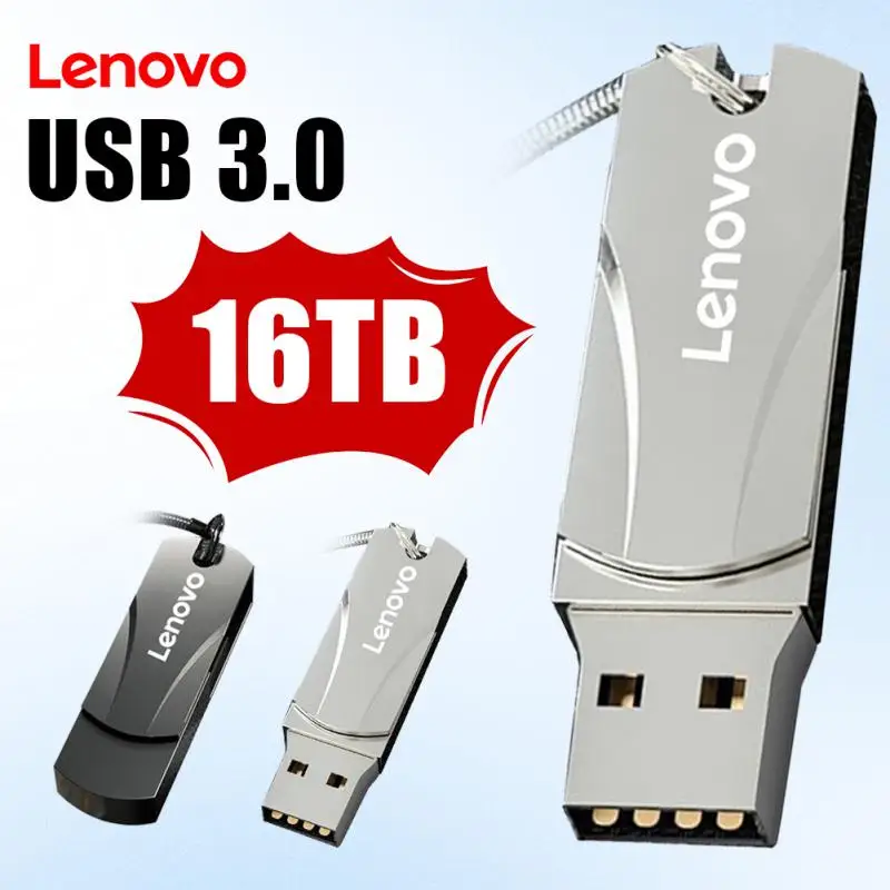 Originale Lenovo Pendrive Usb 3.0 Flash Drive Ad Alta Velocità 2 Tb Pen Drive Portatile 8 Tb 4 Tb Metal Flash Disk 1Tb Usb Flash Drive