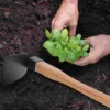 Iron Gardening Cultivator Manual Wooden Handle Agriculture Hoe Vegetable Farming Tool Weeding Hoe 3