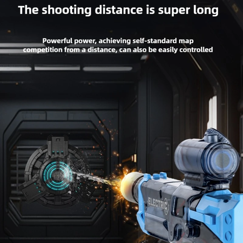 Water Guns Children Electric Water Gun Toys Simulated Flame High Pressure Fights Game Summer Outdoor Beach Swimming Pool Toys for Kids Gift