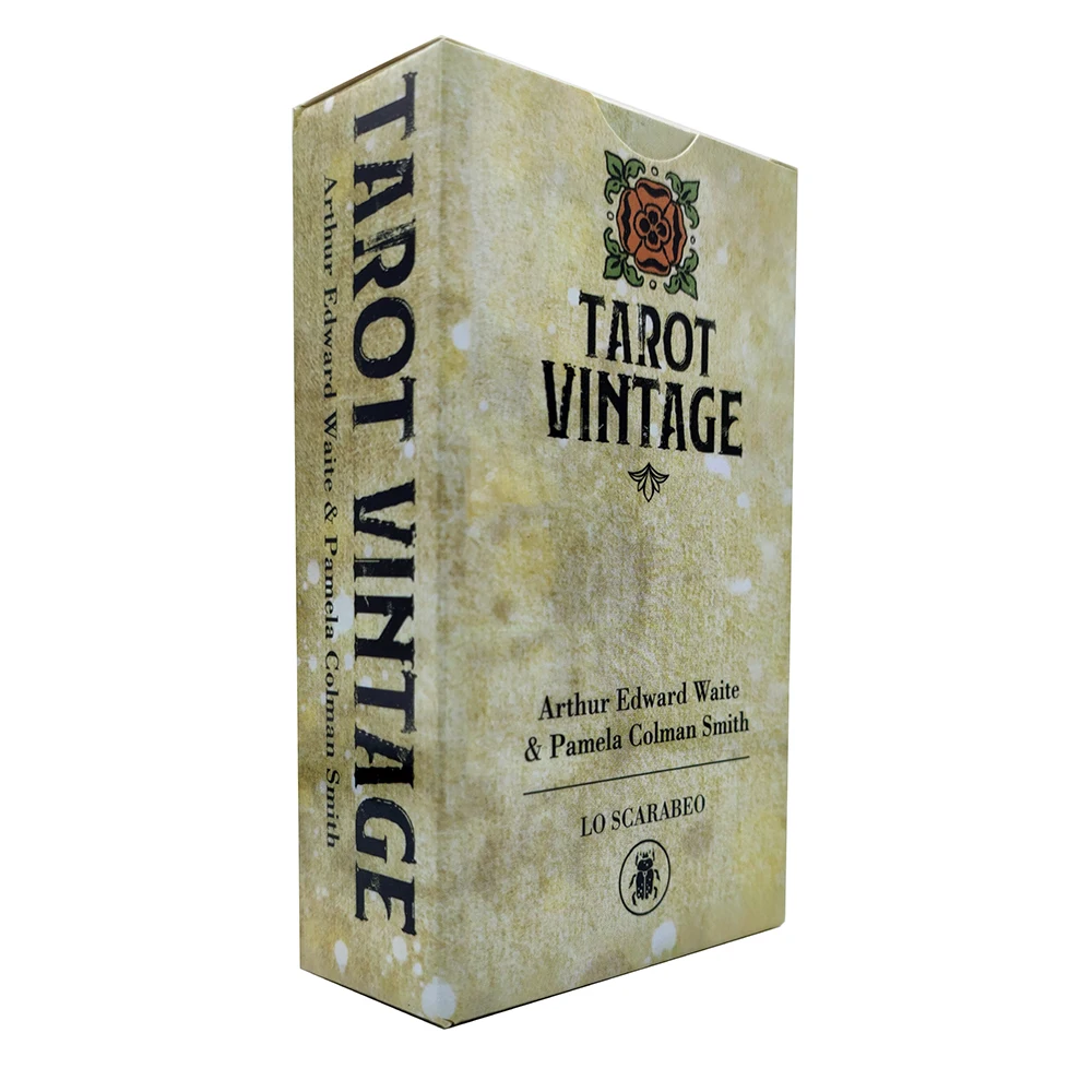 

12x7CM Tarot Vintage Cards with Guide Book Divination antiqued look for readers who want a more historical feel