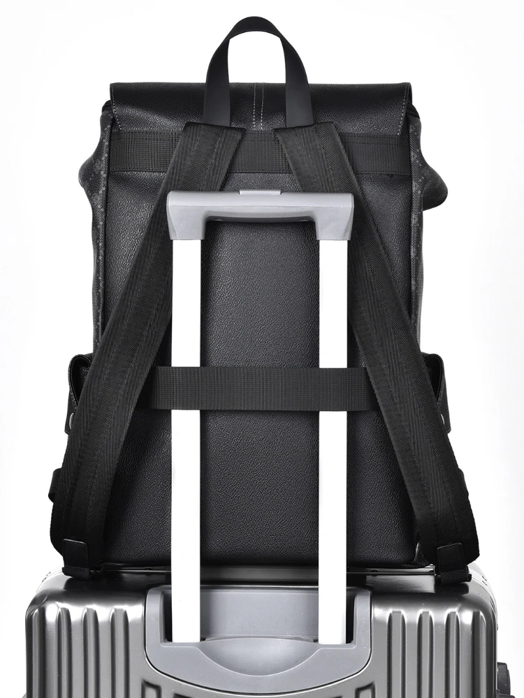 New Shoulder Bag for Men's Leisure Printing Business Commuting Computer Bag Large Capacity Business Travel Backpack