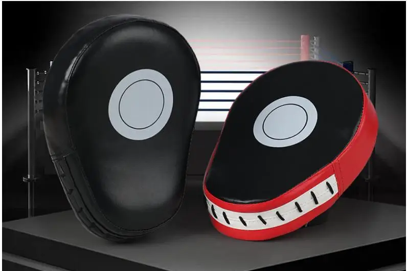 Curved Boxing Hand Target PU Leather Curved Punching Mitts Breathable Boxing Mitts Focus Pad Martial Arts Training