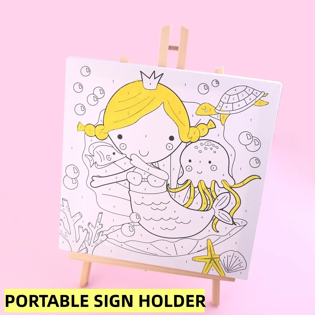 Natural Wood Easel Stand 4