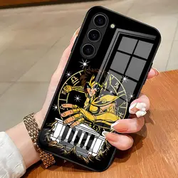 Anime Saint Seiya Glass Phone Cover - Samsung S23 Plus (Black1)