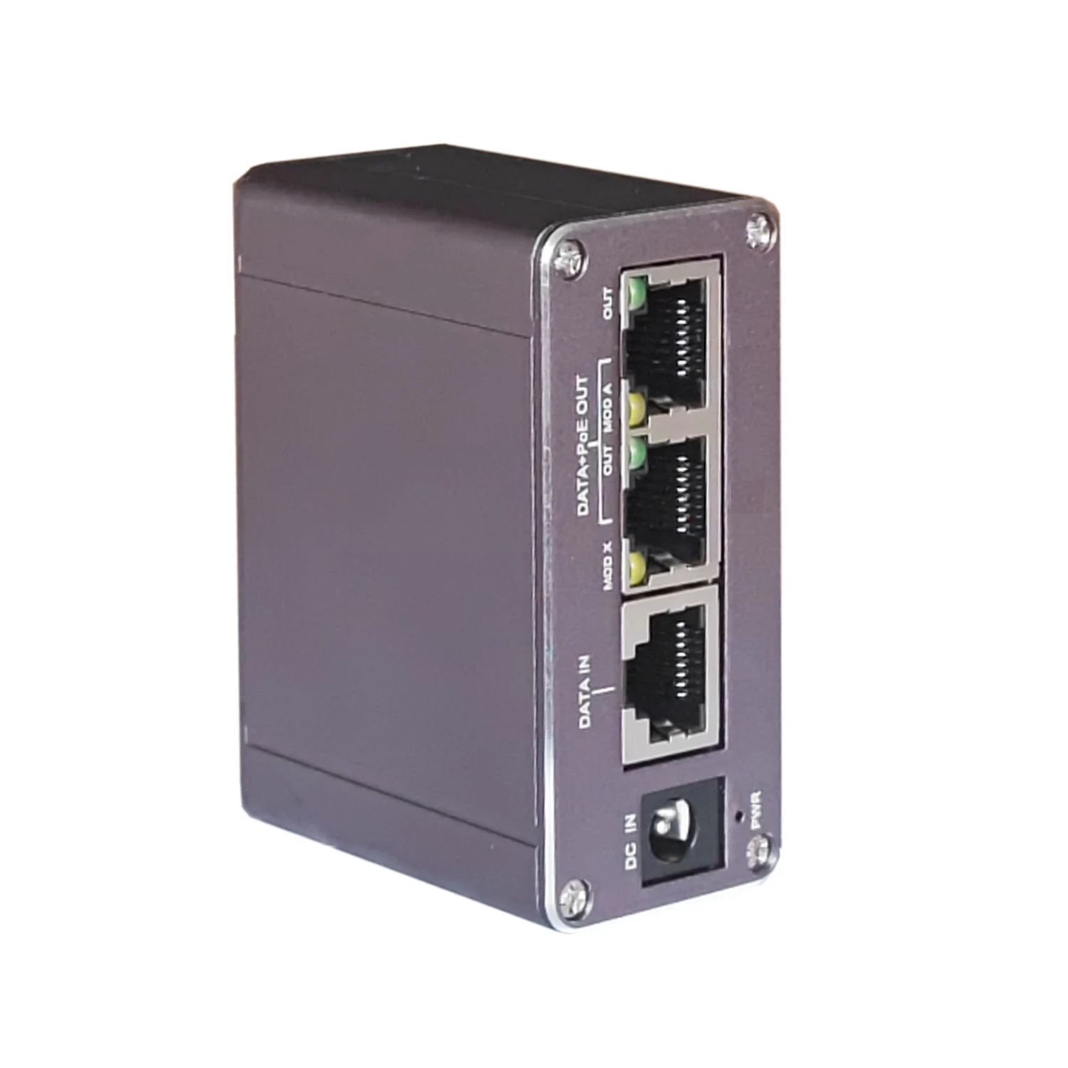 48V DC 입력 POE 인젝터 최대 60w 출력 10/100/1000Mbps