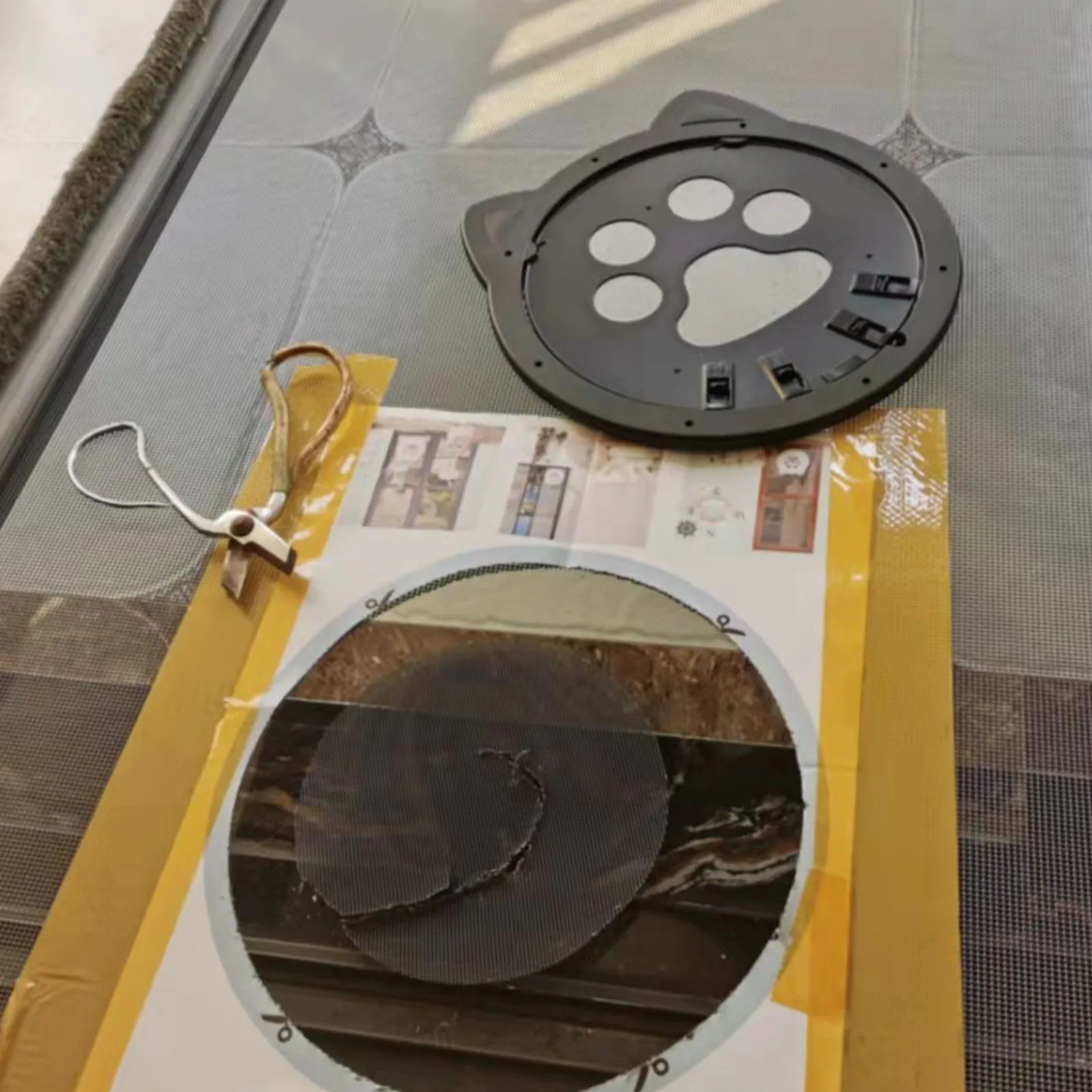 Pet Cat Window Door Safe Interior No Noise Screen Door For Puppy Kitten Interior Exterior Training Pet Supplies