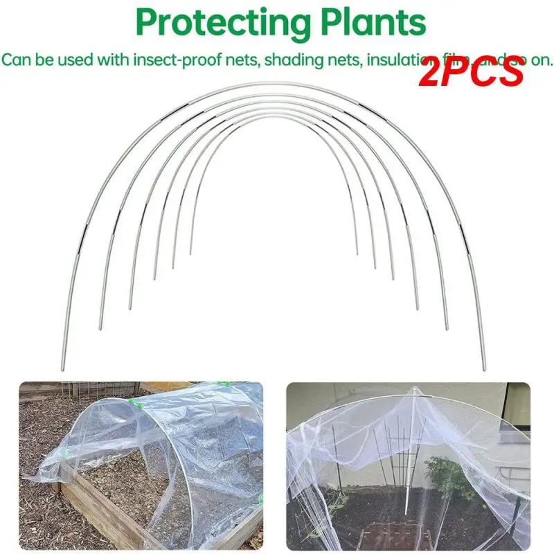 

2PCS Flowers And Plants Durable Anti Frost Bracket Set 1set Horticultural Protection Bracket Net Arch Set Fiber Rod