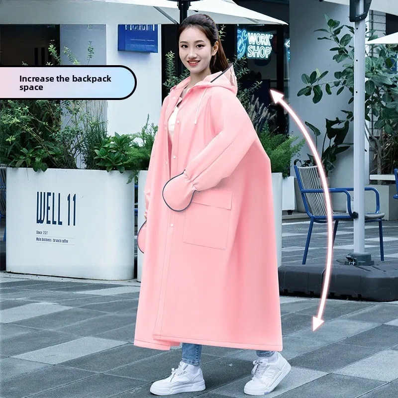 비옷 긴 전신 비바람 방지복 남성과 여성 전기 자동차 타기 자전거 비바람 방지 비옷