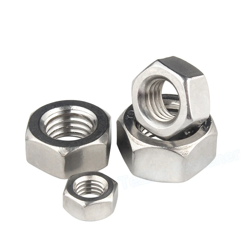 4 Dadi Esagonali M6 In Acciaio Inox 304 - 30 Mm Lunghezza, Per Fissaggi Professionali