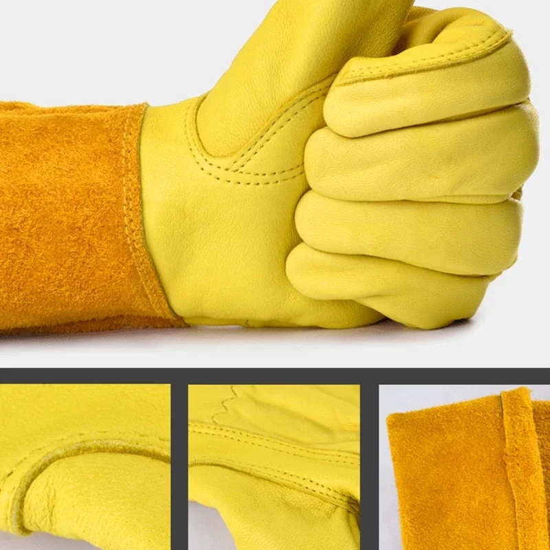 Description Picture 6 of itemRose Pruning Gloves for Men and Women Long Thorn Proof Gardening Gloves Breathable Leather Best Garden Gift