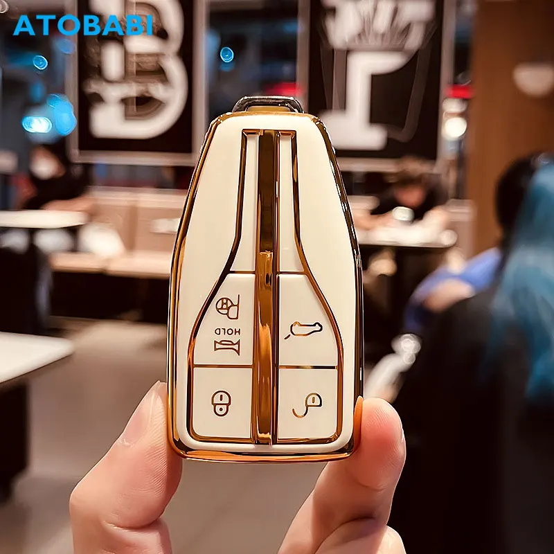 Tpu Car Key Cover Custodie Remote Protector Portachiavi Holder Accessori Auto Per Faw Hongqi E-Hs9 2022 2023 Hs5 Hs7 2019 2020 2021