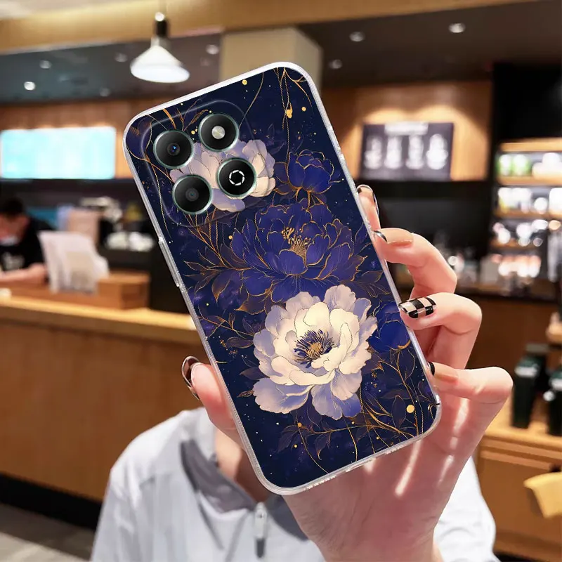 Butterfly Design Shockproof Clear Soft Silicone Phone Case with Cat s