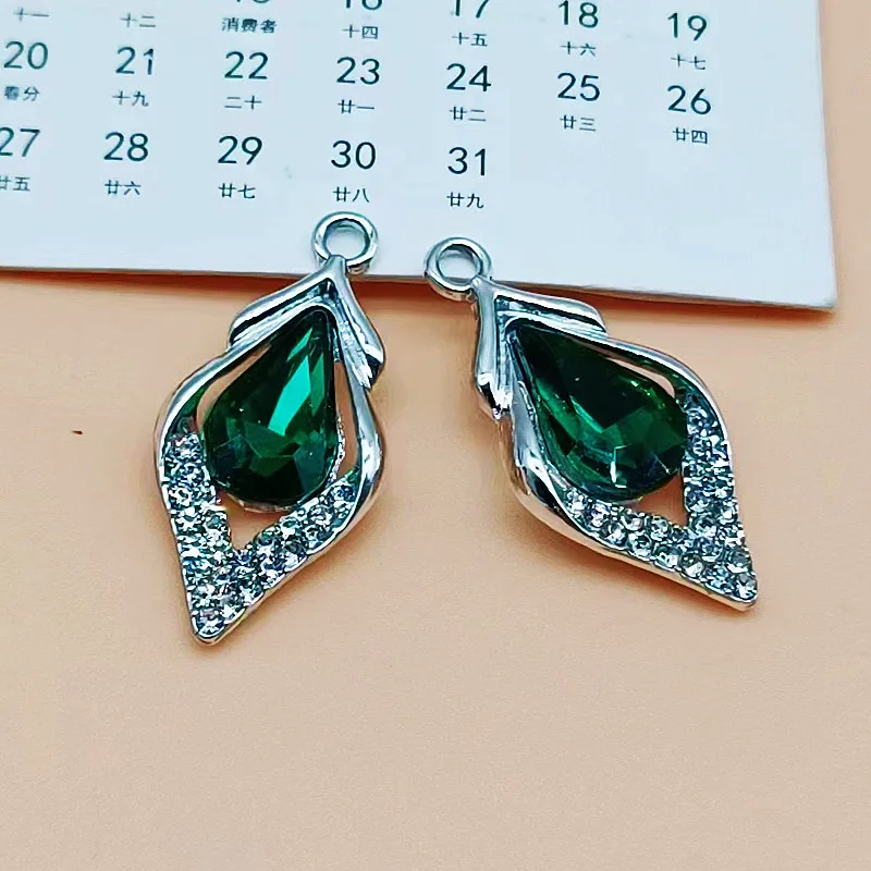 10 Pz Placcato Oro Cristallo Fiocco Di Natale Ciondolo Con Ciondolo Creazione Di Gioielli Orecchini Bracciale Collana Accessori Risultati Fai Da Te 251216 Da 9,91 € | DHgate - Foto 13