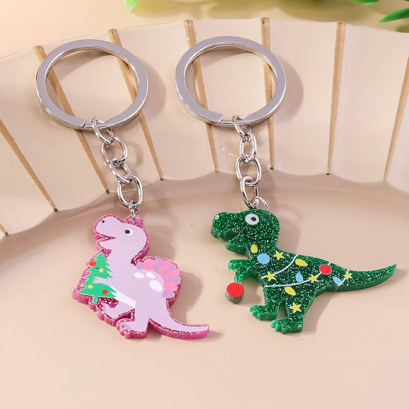 Niedliche Harz Tier Dinosaurier Schlüssel bund Truthahn Schlüssel ring Anhänger für Auto Schlüssel halter Frauen Mädchen Handtasche Dekor DIY Schlüssel anhänger Geschenk – Detail 17