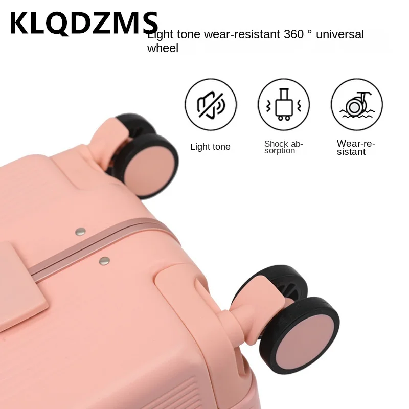 KLQDZMS Portable Suitcase Front Opening Laptop Boarding Case 20
