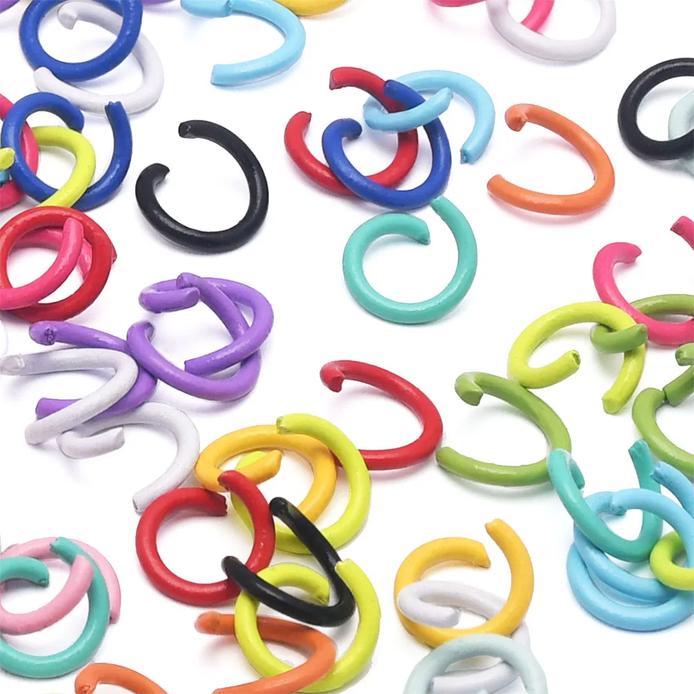 100 Stück 8mm Verbindungsringe, Kettenringe, offene Verbindungsringe für Schmuckherstellung, für Choker, Halsketten, Armbänder, Ohrringe, Ketten und Schmuckzubehör.
