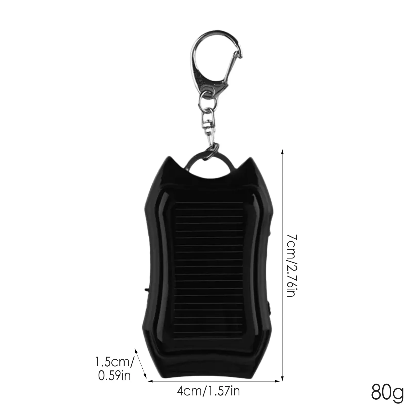 Small Solar Charger 1500mAh Large-capacity Battery Keychain For Cellphones Tablets Electronic