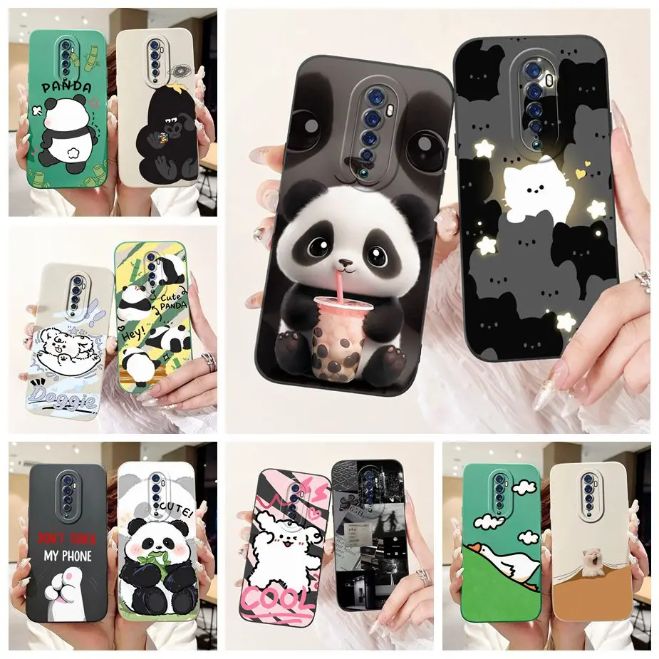Cute Panda Cartoon Soft Silicone Phone Case - Durable Bumper Cover