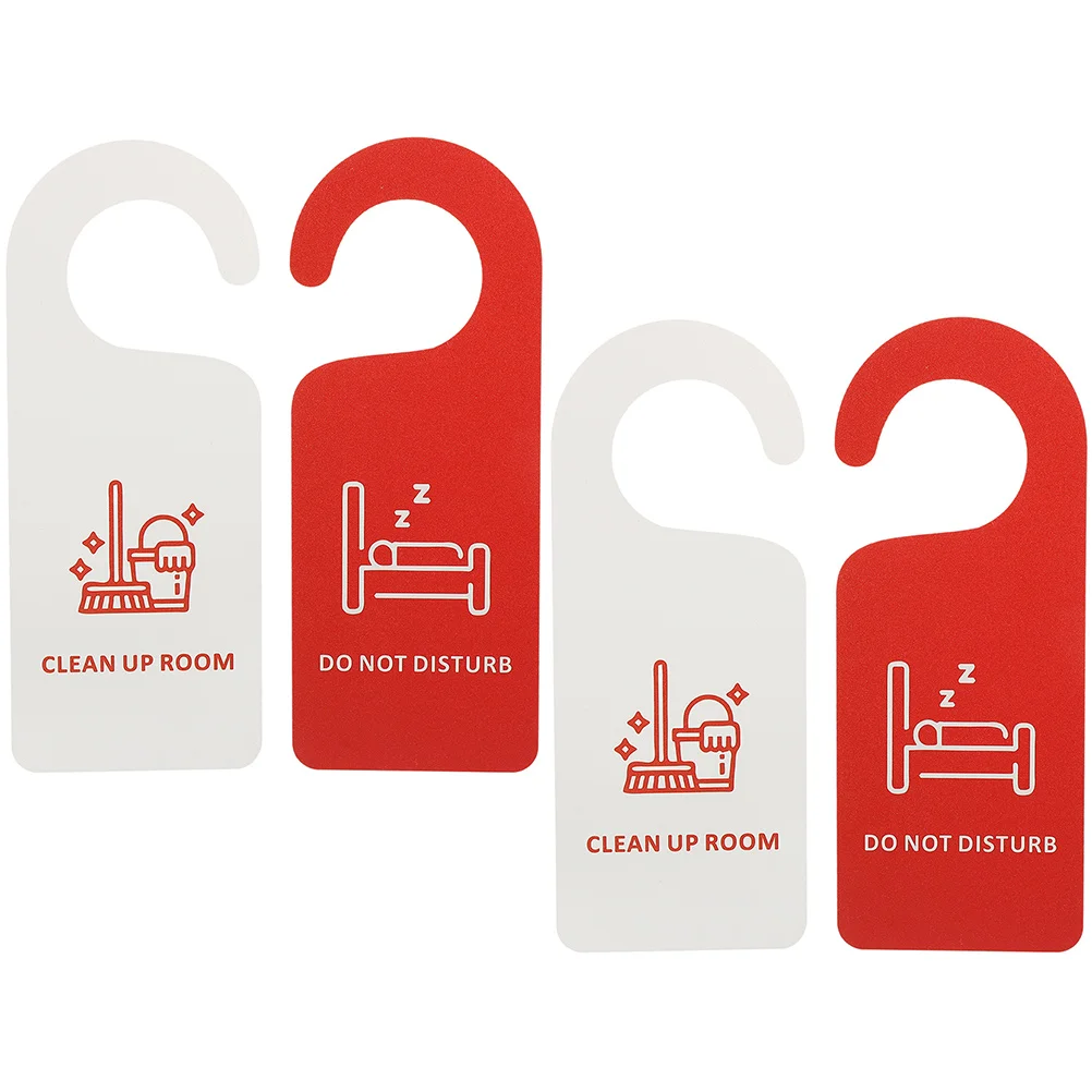 

Clean Up Room Sign Do Not Disturb Sign Double-sided Door Hanger Sign for Hotel