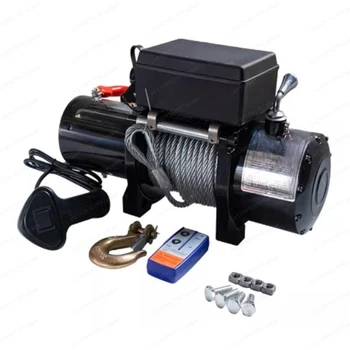 12V Electric Winch 24v Vehicle Crane Electric Hoist Off-road 1
