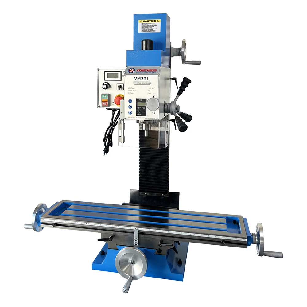 VM32L Benchtop Milling Machine Variable Speed 100 2250 RPM 2HP(1500W