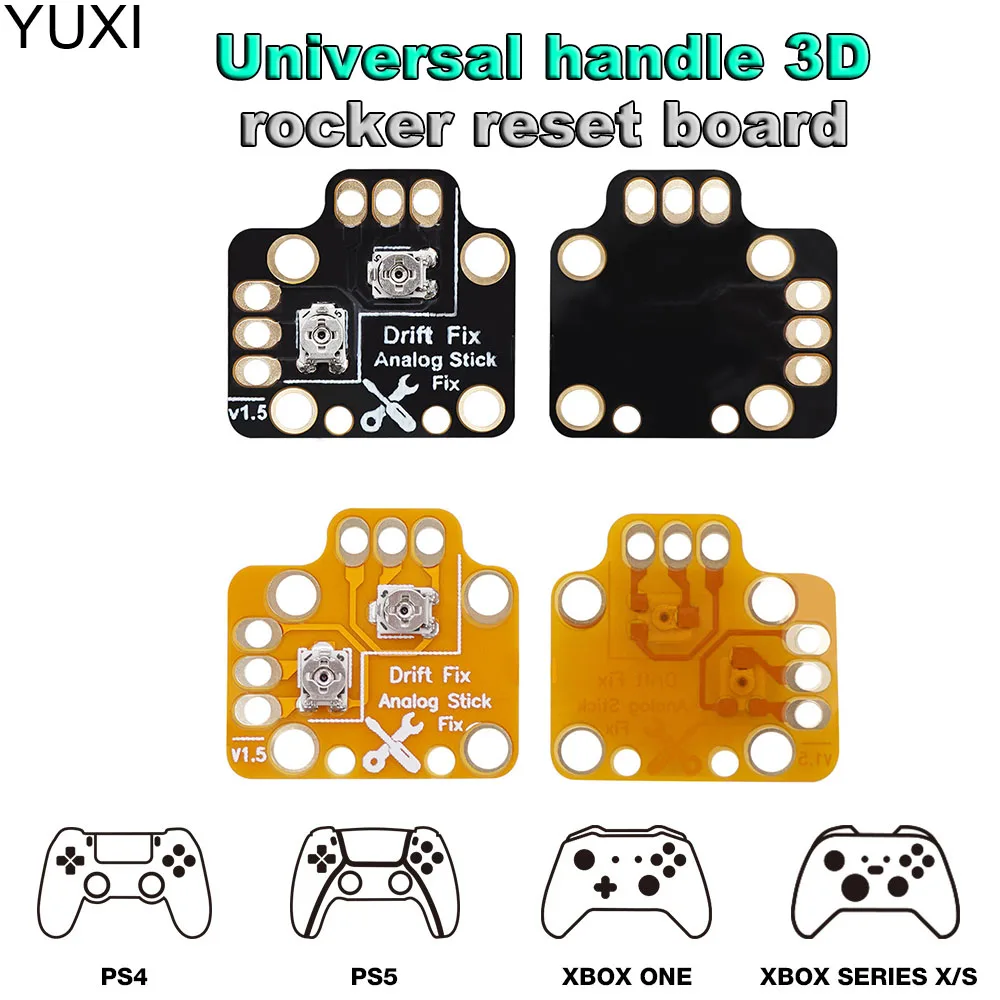 

2PCS Universal Gamepad Joystick Drift Repair Board Controller Analog Thumb Stick Drift Fix Mod For PS4 PS5 Xbox One/Series X/S