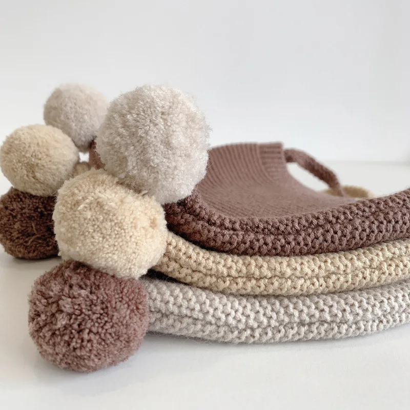 Korean Baby Ear Protection Hat - Warm Knitted Beanie for Infants 2-24 Months