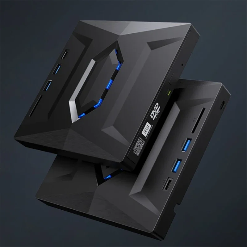 USB3.0 TYPE 3-in-1 Multi-Function External Mobile Drive CD DVD Burner SD Card U Disk Player Read Speed CD Rom 24X CD-RW dvd drive dvd writer external optical drive