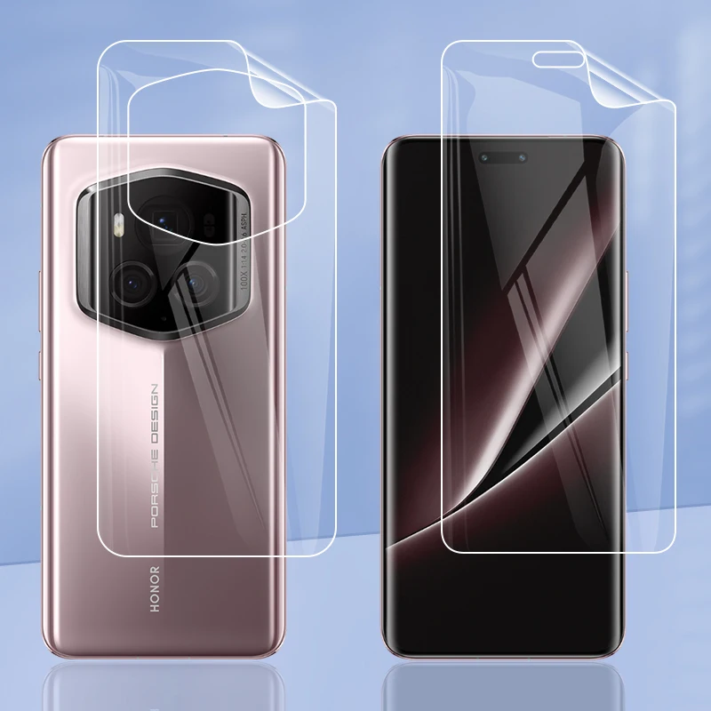 Per Honor Magic6 Ultimate Rsr Porsche Design Clear Tpu / Matte Anti-Impronte Hydrogel Full Cover Soft Screen Protector Film