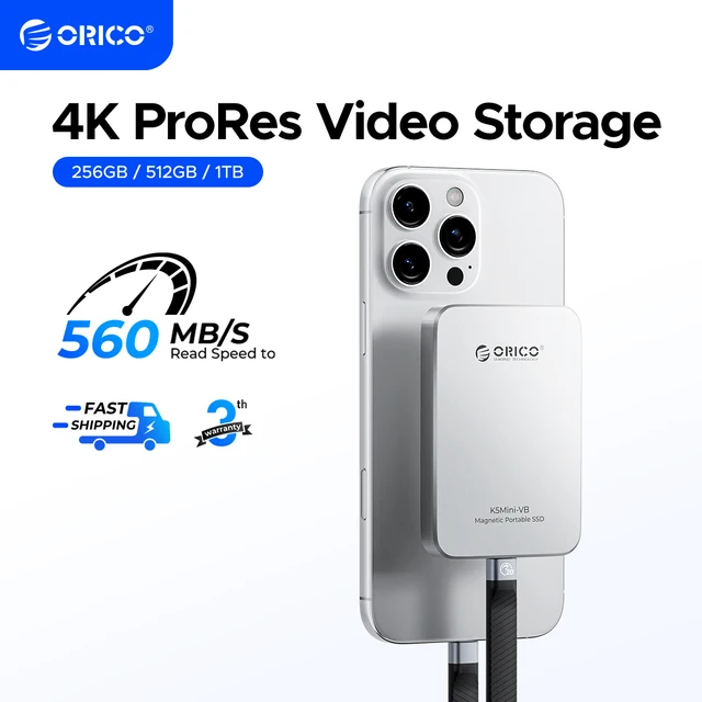 ORICO 460MB/S Portable SSD USB3.2 PSSD 480GB External SSD for iPhone 17 16Pro/Max