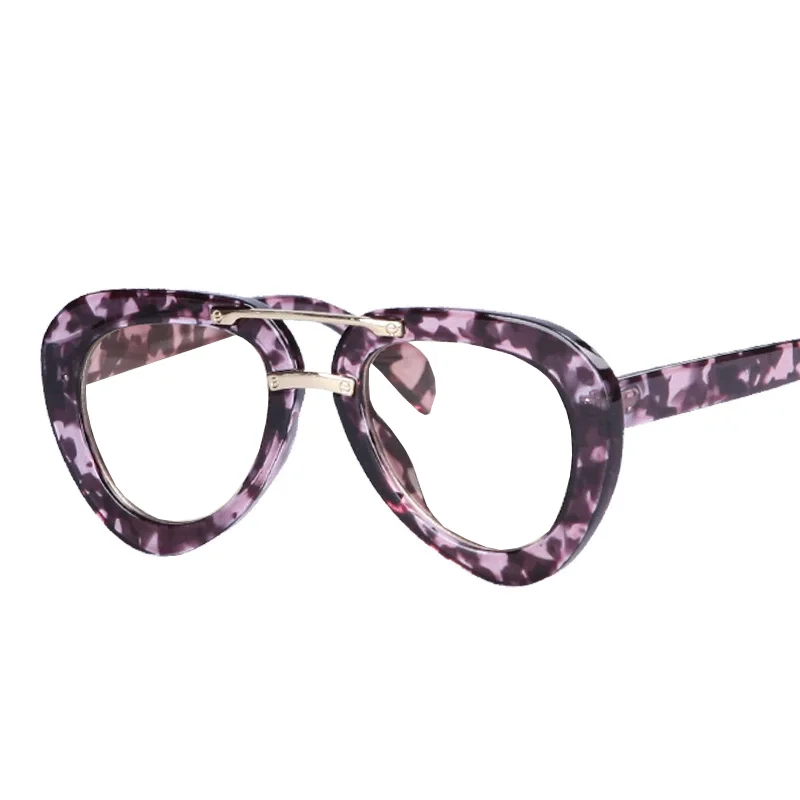 Freizeit Große Pilot Anti Blau Licht Lesebrille Männer Frauen Fertig Brillen Klare Linse Optische Gläser Leser – Detail 9