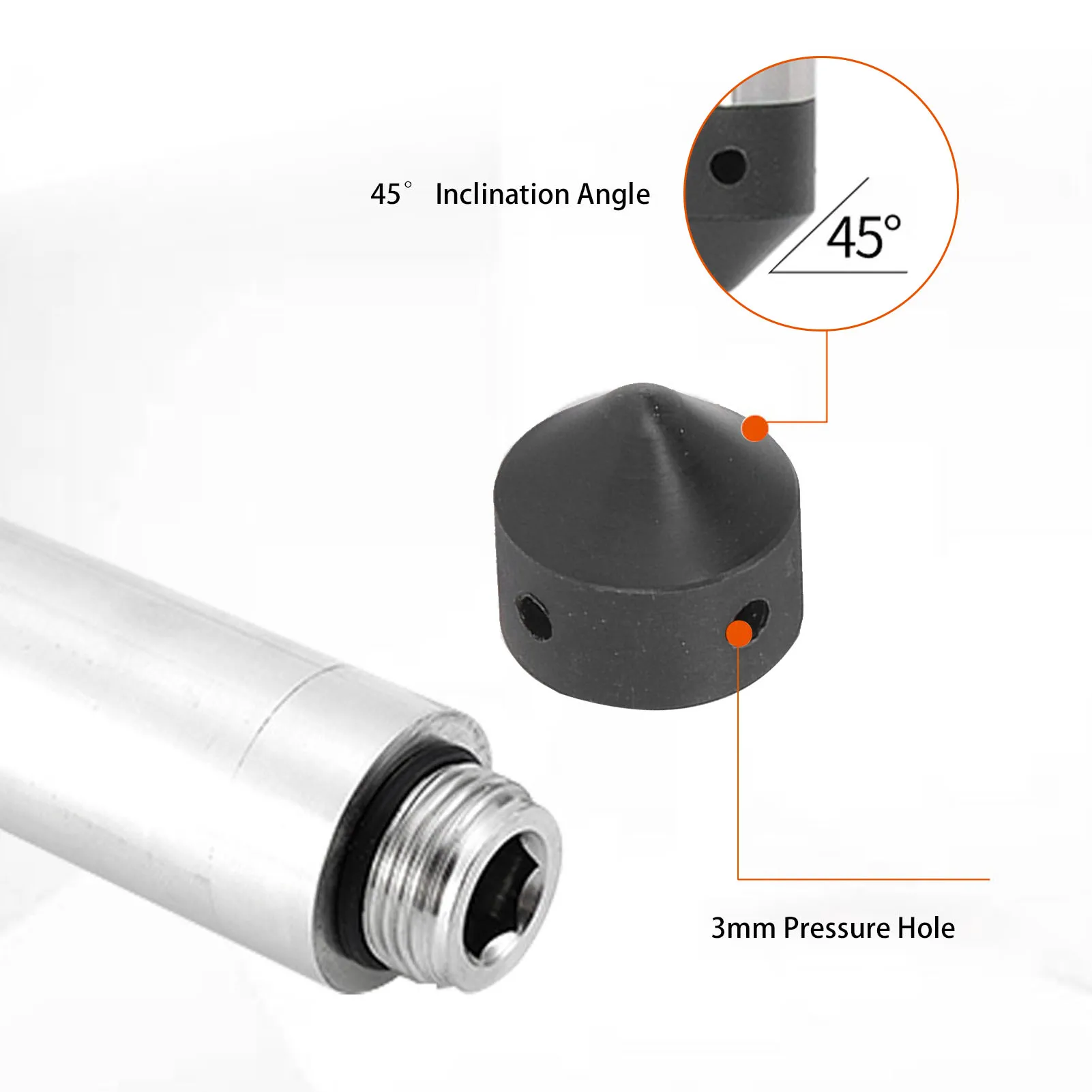 Liquid Level Sensor Liquid Level Transmitter Submersible Water Sensor Detector 4‑20mA DC12‑30V Stainless Steel Probe