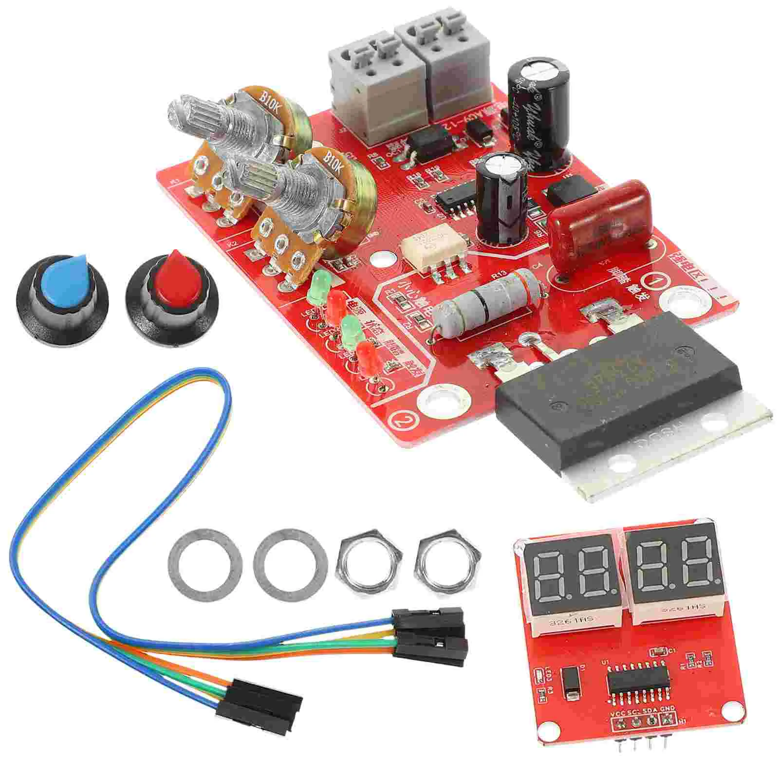 

Adjustable Spot Welding Controller Diy Spot-welders Welder Board PCB Circuit DIY Equipment Panel Time Current Machine 40A