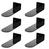 6 Pack Floating Shoe Shelves,Acrylic Wall Mounted Shoe Display Shelves,For Display Collectible Shoe&Sneaker 1