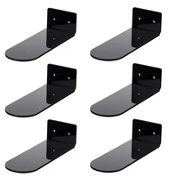 6 Pack Floating Shoe Shelves,Acrylic Wall Mounted Shoe Display Shelves,For Display Collectible Shoe&Sneaker 1