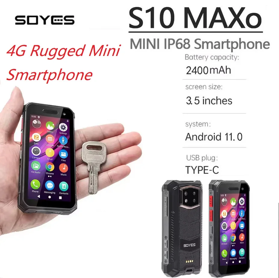 SOYES S10 MAXo 4G Rugged Mini Smartphone Android 11 3.5 Inch